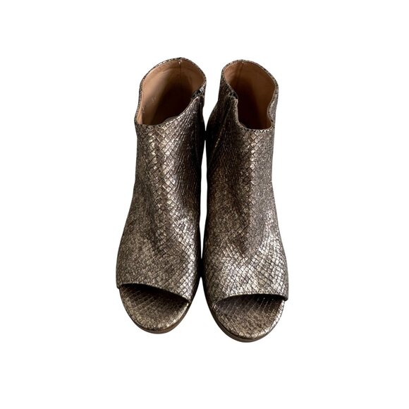 MM6 Maison Margiela Metallic Leather Boooties Heels Size 36 / 6 - Picture 8 of 9